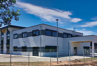 Verwaltungsgebäude Nalbach Foto des Verwaltungsgebäudes in Nalbach.